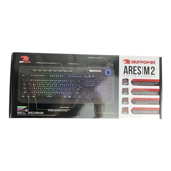 New iBUYPOWER ARES M2 Gaming Keyboard - Picture 1 of 3